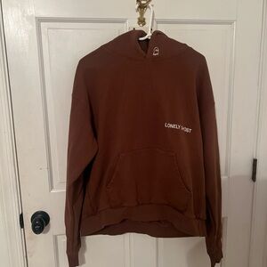 Brown lonely ghost hoodie 👻